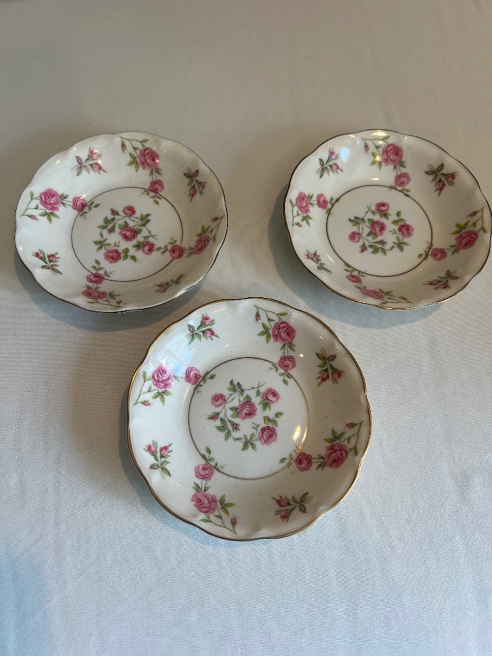 Theodore Haviland Delaware NY Fruit/Dessert Bowls (3) 5 1/8"